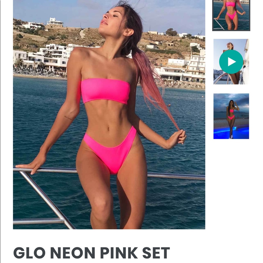 Glo pink Hoaka New Neoprene Bikini
